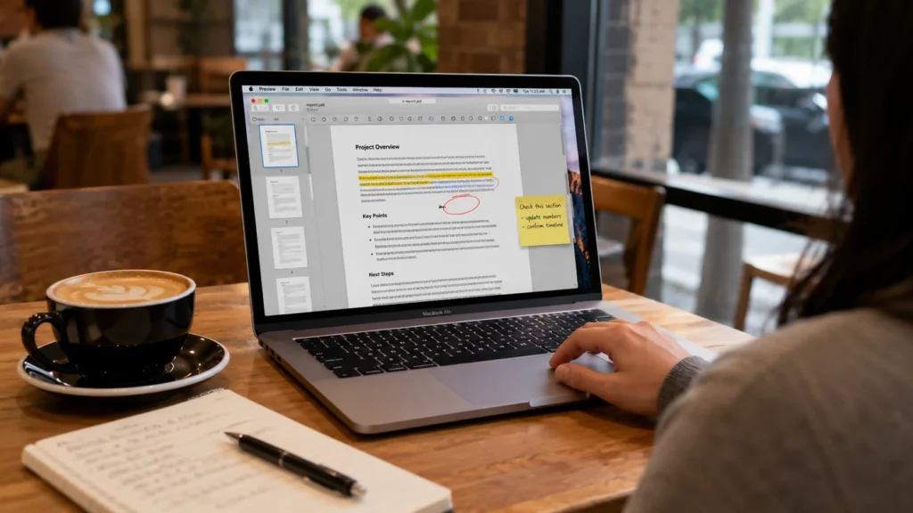edit pdf on mac preview