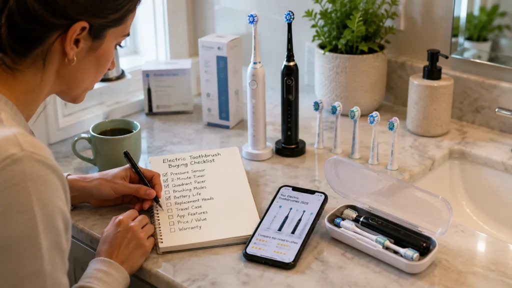 electric toothbrush buying checklist