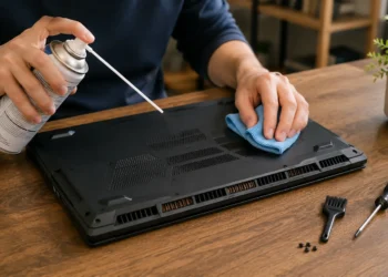 how to clean laptop fan