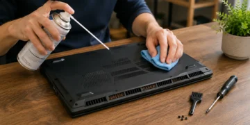 how to clean laptop fan
