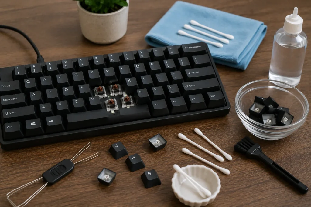 how to fix sticky keys on a mechanical keyboard