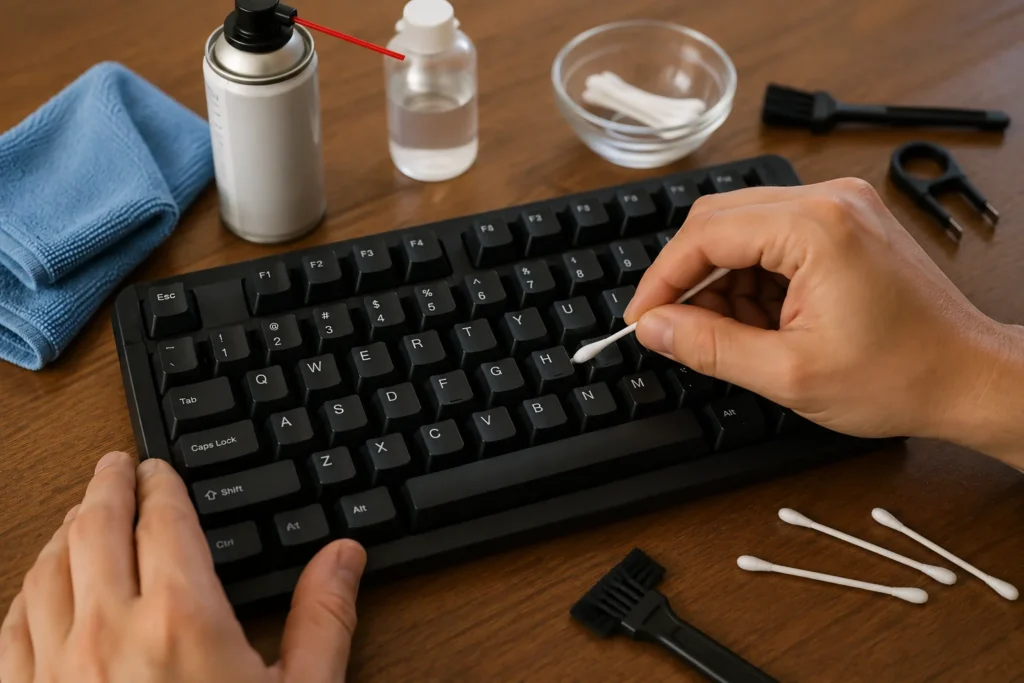 step by step how to fix sticky keyboard keys